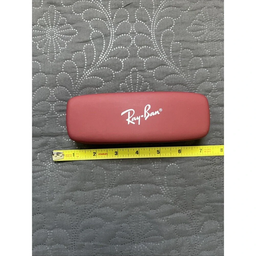 Ray-Ban Red Burgundy Slim Hard Clamshell Glasses Kids Case Hard Shell Sunglasses